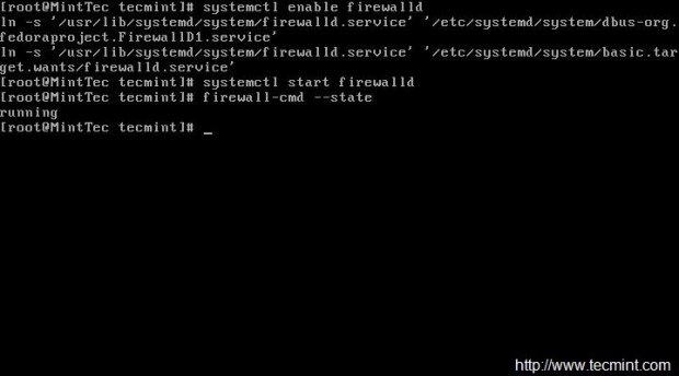 Enable Firewalld in CentOS 7