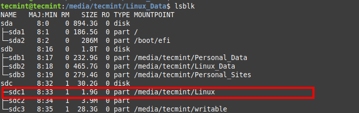 Encuentra un dispositivo USB en Linux