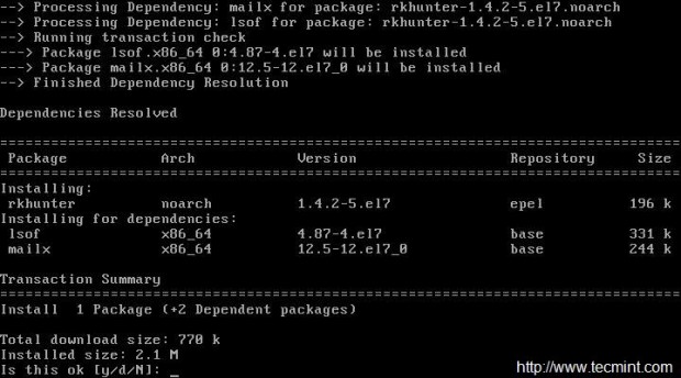 Install Rootkit Hunter