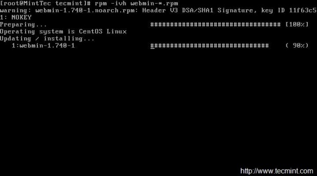 Install Webmin on CentOS 7