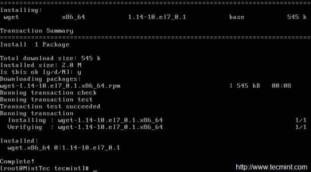 Install Wget Tool