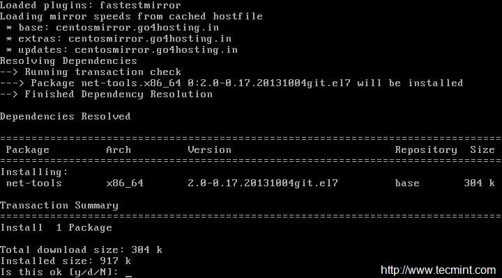 Install ifconfig in Linux