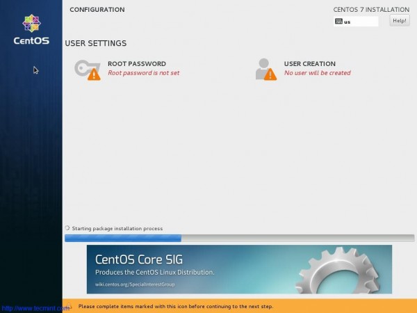 Installation Process of CentOS 7.1