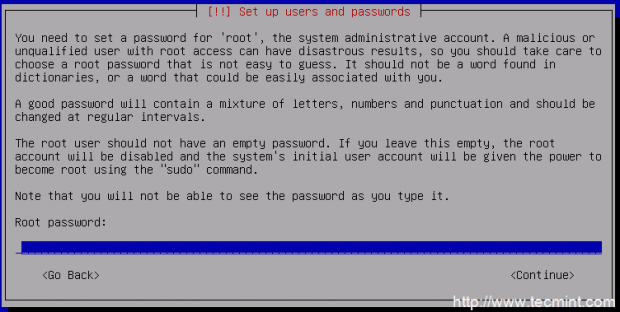 Create and Set root User Password