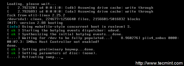Jessie Booting Sysv