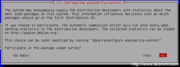 Configuring Popularity Contest