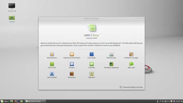 Linux Mint Debian Edition Desktop