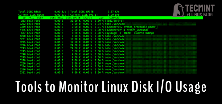 Linux Disk I/O Monitoring Tools