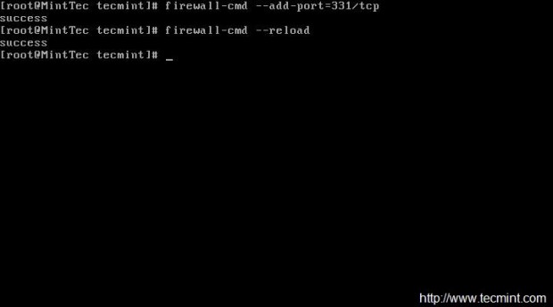 Open Firewalld Port Temporarily