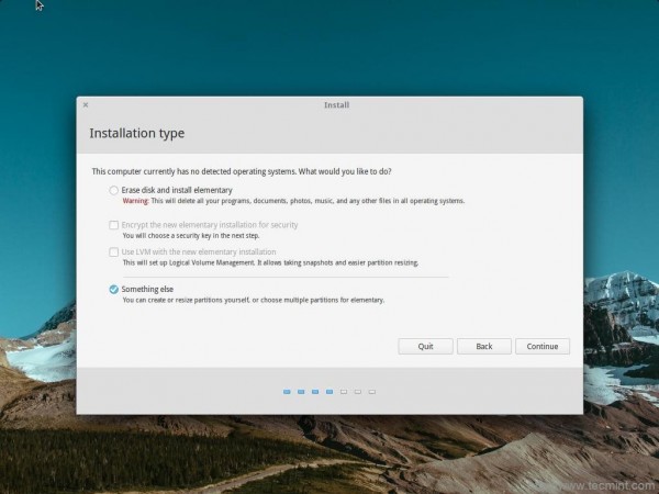 Select Installation Type