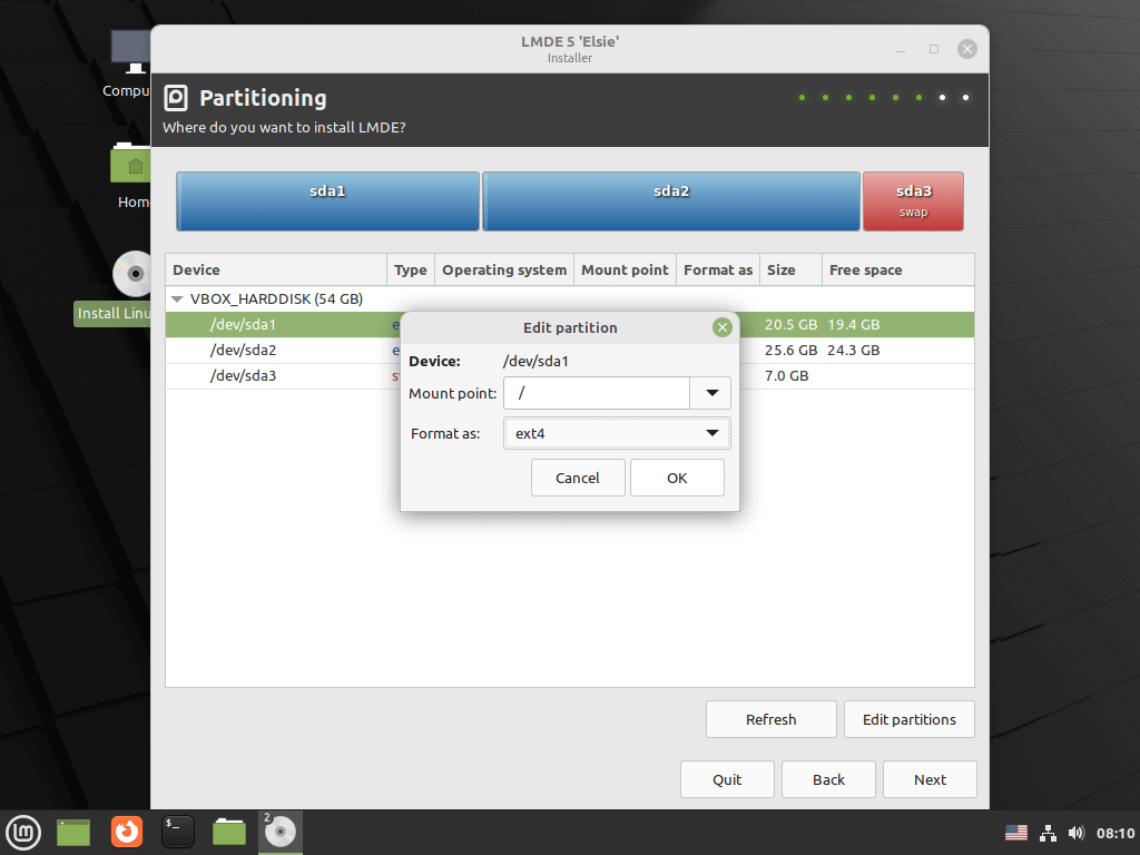 Set Partition Mounts