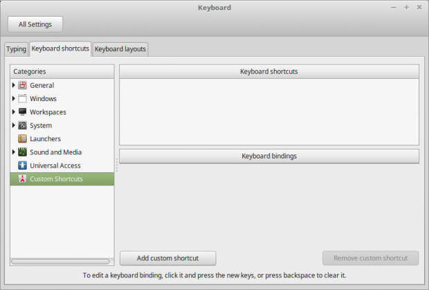 Keyboard Custom Shortcuts