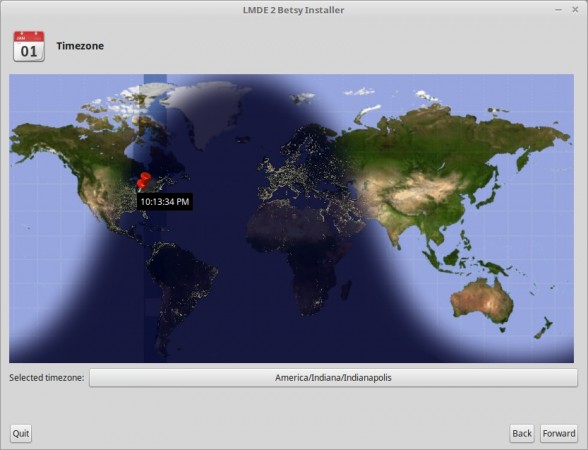 Select Country Timezone
