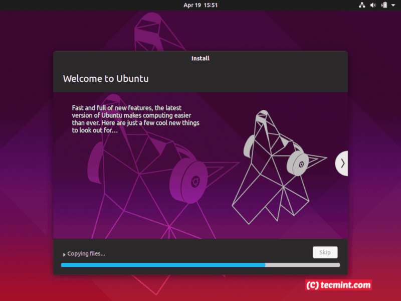 Ubuntu Installation Progress