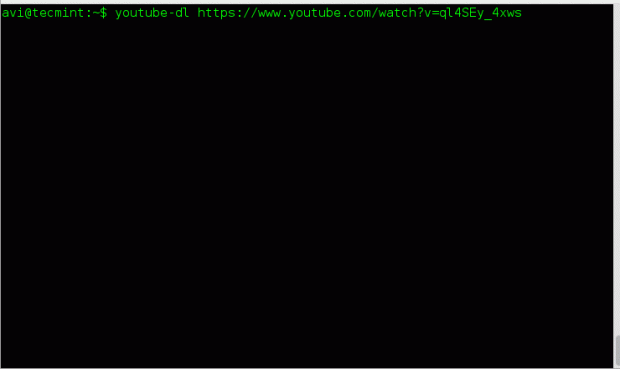 youtube-dl: Download Youtube Videos in Commandline