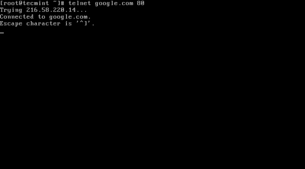 Telnet Port Checking