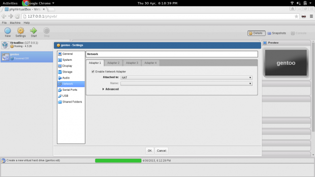 Select VM Network Adapter