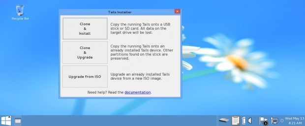 Tails Installer Options