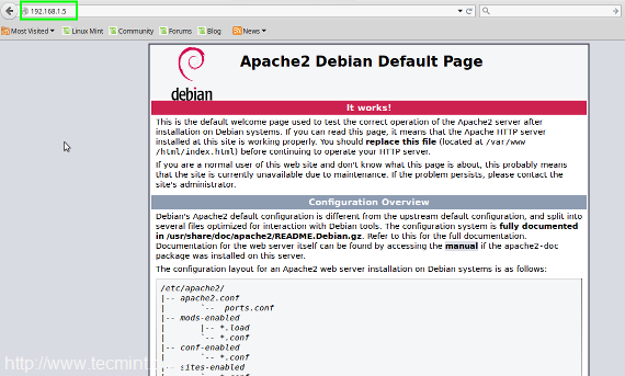 Apache Default Page