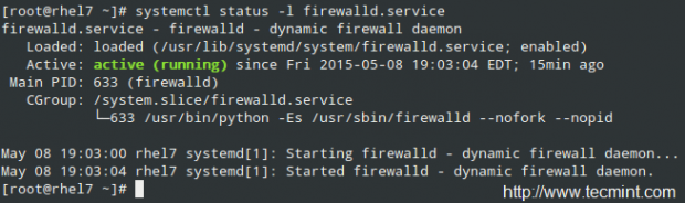 Check FirewallD Status