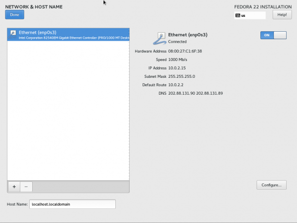 Configure Network