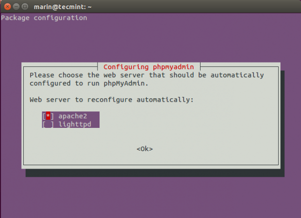 Configure PhpMyAdmin for Apache