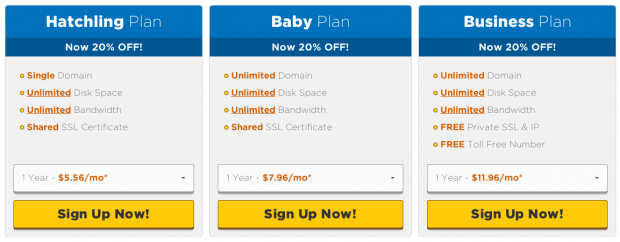 HostGator Hosting Plans