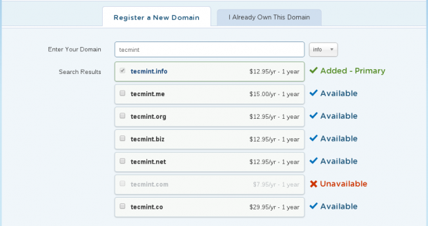 Hostgator Register Domain