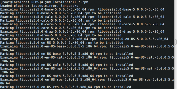 Install LibreOffice 5.0 in CentOS