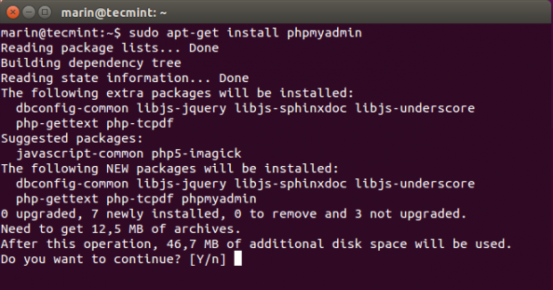 Install PhpMyAdmin on Ubuntu 15.04