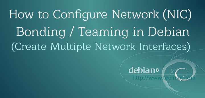 Network NIC Bonding Teaming in Debian