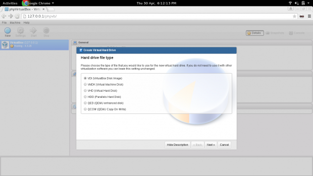 Select VM Hard Drive Type