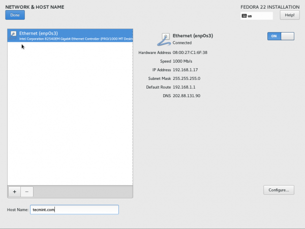 Set Hostname