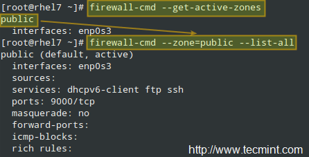 List all FirewallD Zones