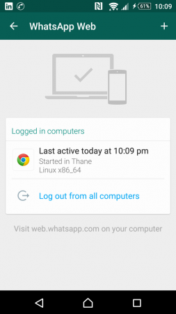 WhatsApp Login Details