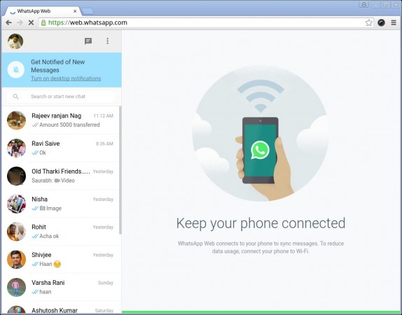  WhatsApp Web Connected 