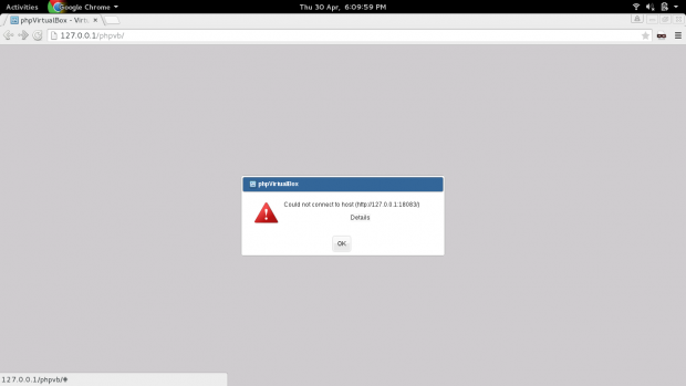 PhpVirtualBox Login Error