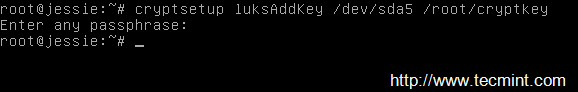 Add Key to Encrypted Luks
