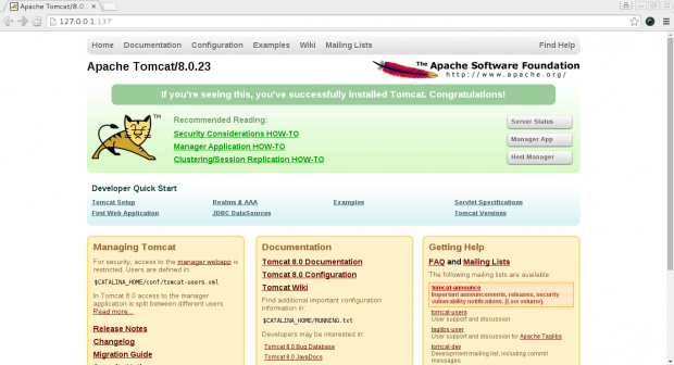 Change Apache Tomcat Port