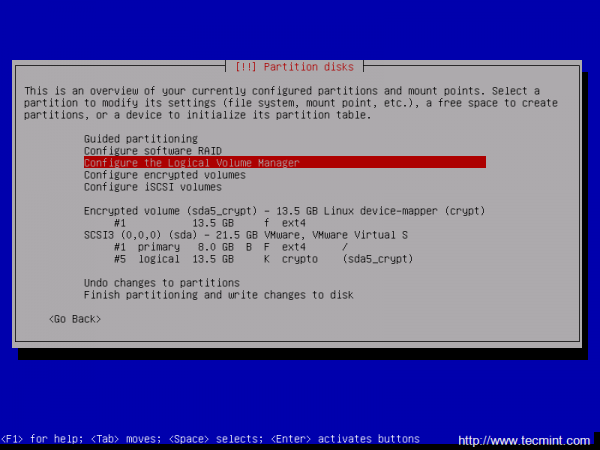 Configure Logical Volumes