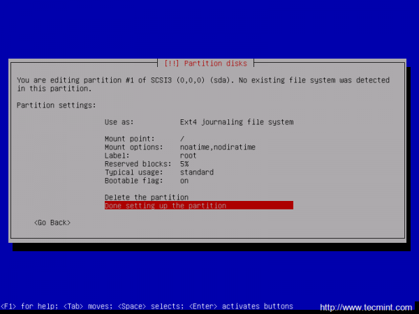 Create Root Partition