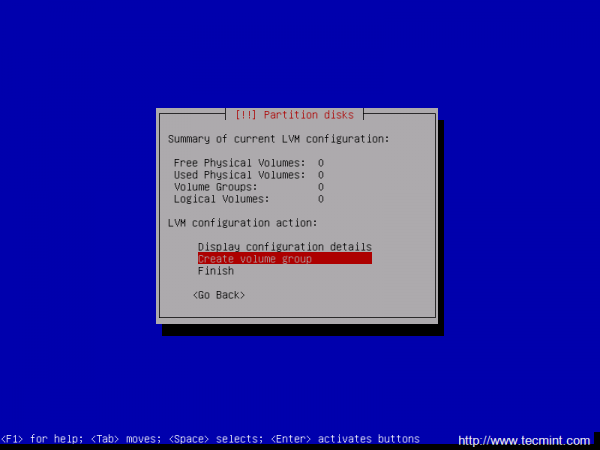 Create Volume Group