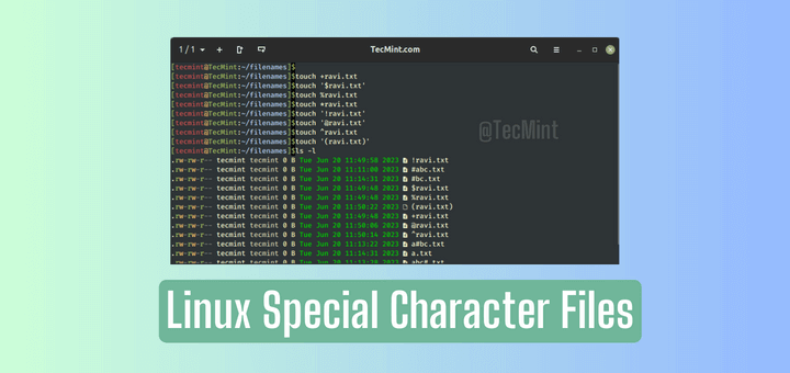 Linux Special Character Filenames