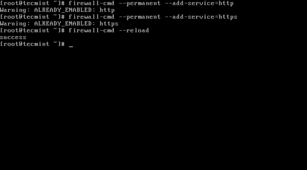 Open Nginx Ports on Firewall