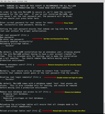 Secure MariaDB Installation