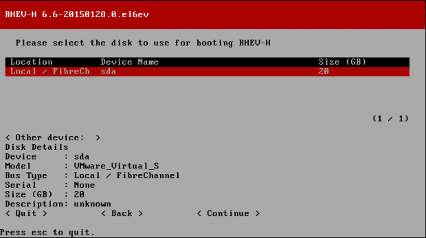 Select Disk Storage