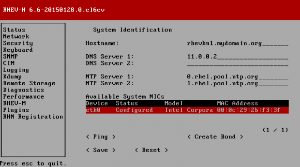 Set Hostname and DNS