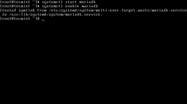 Start Enable MariaDB Server