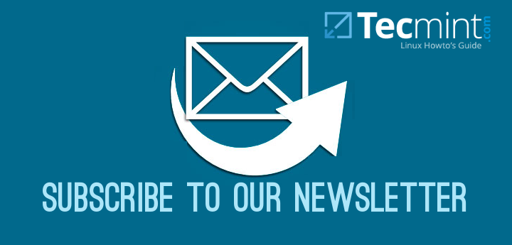 Subscribe to TecMint Newsletter