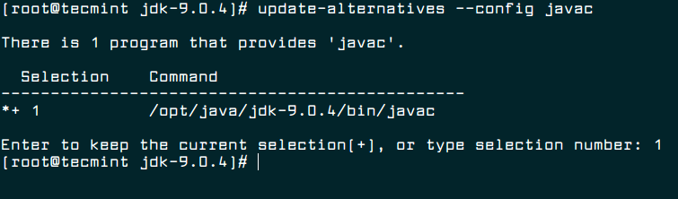 Update Javac Alternatives